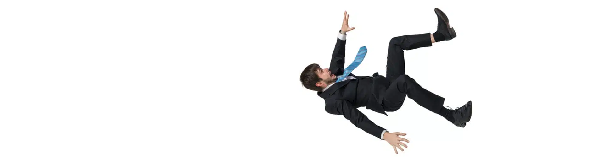 business man falling